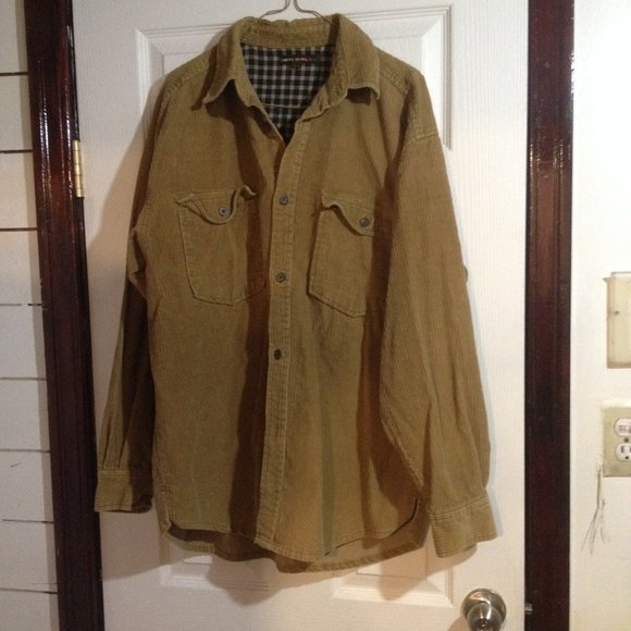 Imperial Other - Mens corduroy flannel lined heavy shirt/jacket. Size medium